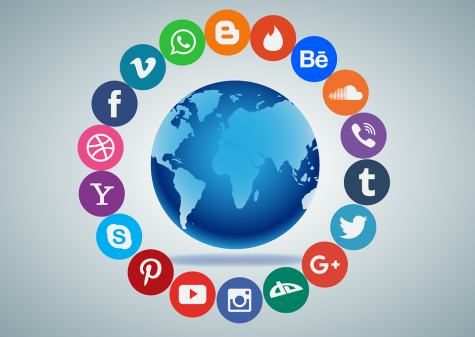Various social media platforms are used around the world.