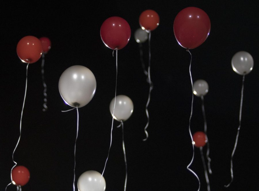 As a breif moment of silence passed, students let go of their balloons in the memory of Elijah Terrazas.