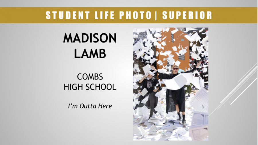 Senior photojournalist Madison Lamb places superior in Student Life Photo in AIPA competition.